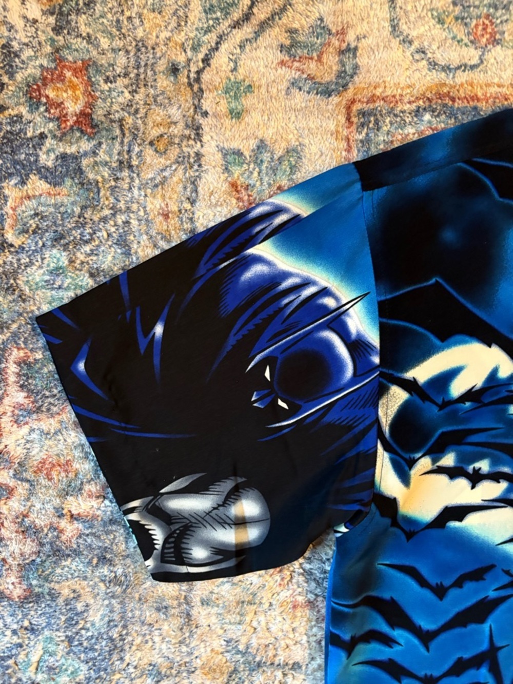 Vintage Batman All Over Print Button-up Shirt Large - Picture 5 of 5